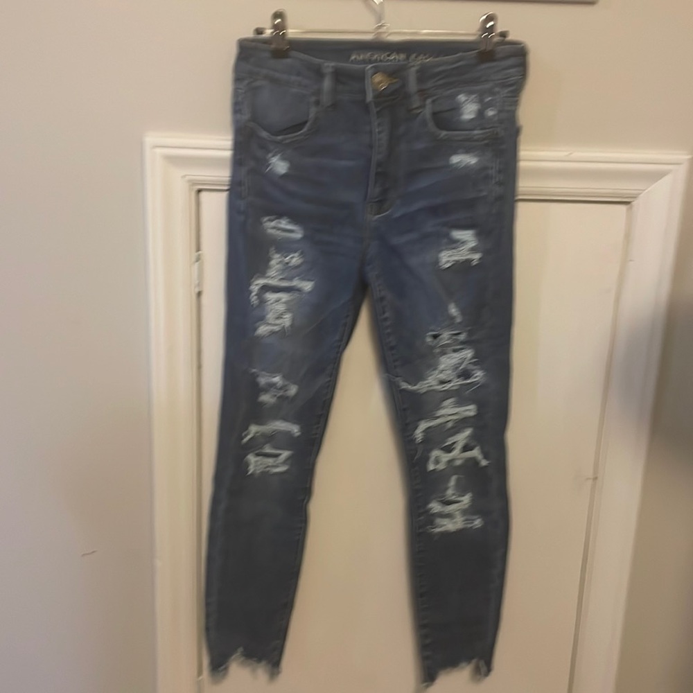 High Rise American Eagle crop Jeggins. Size 6 Regular